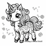 Bright and Glittery Unicorn Coloring Pages for Sparkle Lovers 4