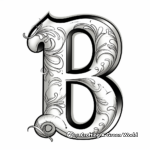 Bright 'B' for Balloon Coloring Pages 1