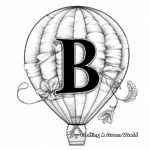 Bright 'B' for Balloon Coloring Pages 2