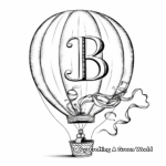 Bright 'B' for Balloon Coloring Pages 3