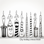 Bright Hanukkah Candlelight Coloring Pages 4