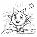 Bright Shooting Star Coloring Pages 2