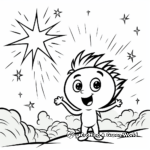 Bright Shooting Star Coloring Pages 4