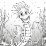 Brightly-Colored Vibrant Sea Dragon Coloring Pages 1