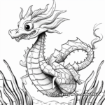 Brightly-Colored Vibrant Sea Dragon Coloring Pages 2