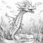 Brightly-Colored Vibrant Sea Dragon Coloring Pages 3