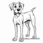 Brindle Great Dane Coloring Pages 4