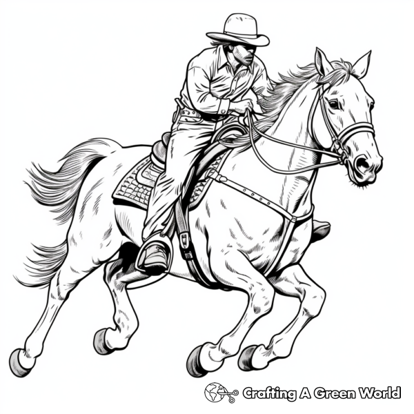 Western Horse Coloring Pages - Free & Printable!
