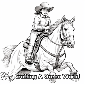Western Horse Coloring Pages - Free & Printable!