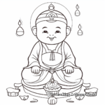 Buddha's Birthday May Coloring Pages 1