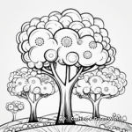 Budding May Trees Coloring Pages 2