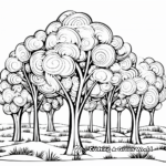 Budding May Trees Coloring Pages 3