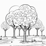 Budding May Trees Coloring Pages 4