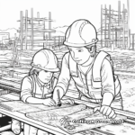 Builders at Work: Real-Life Construction Site Coloring Pages 3