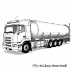 Bulk Food Tanker Truck Coloring Sheets 1