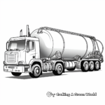 Bulk Food Tanker Truck Coloring Sheets 2