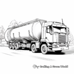 Bulk Food Tanker Truck Coloring Sheets 3