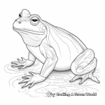 Bull Frog Coloring Pages for Nature Lovers 1