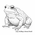 Bull Frog Coloring Pages for Nature Lovers 2