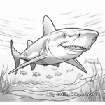 Bull Shark Partnership Coloring Pages 3