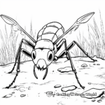 Bullet Ant Hunting Coloring Pages 2