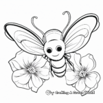 Bumblebee and Flowers Coloring Pages 2