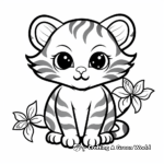 Bumblebee and Flowers Coloring Pages 3