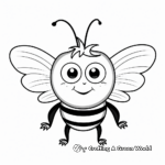 Bumblebee in the Garden Coloring Pages 4