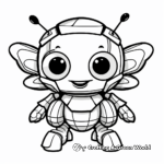 Bumblebee with Honeycomb Coloring Pages 1
