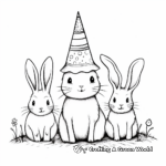 Bunny Unicorn and Friends Coloring Pages 4