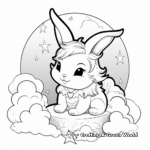Bunny Unicorn in Dreamland Coloring Pages 2