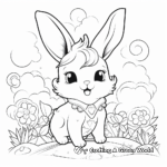 Bunny Unicorn in Dreamland Coloring Pages 3