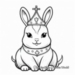 Bunny Unicorn Princess Coloring Pages 4