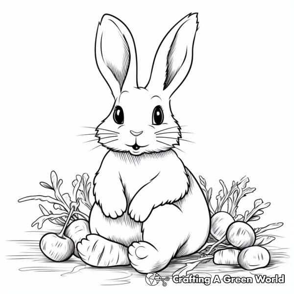 Bunny Coloring Pages - Free &amp; Printable!