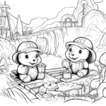Busy Beavers Building Dam Coloring Pages 3