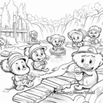 Busy Beavers Building Dam Coloring Pages 4