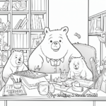Busy Wombats in the Office Coloring Pages 2