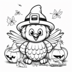 Buzzing Thanksgiving: Turkey and Honeybee Coloring Pages 2