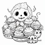 Calaveras and Sweets: Day of the Dead Candies Coloring Pages 2