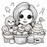Calaveras and Sweets: Day of the Dead Candies Coloring Pages 4