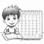 Calendar Inspired Wednesday Coloring Pages 2