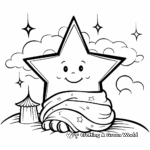 Calm and Peaceful Christmas Star Coloring Pages 4