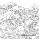 Calming Ocean Waves Coloring Sheets 4