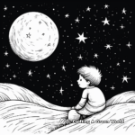 Calming Starry Night Coloring Pages 1