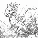Camouflage Sea Dragon Coloring Pages 1