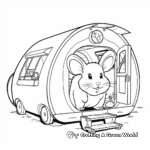 Camper Hamster Habitat Coloring Pages 1
