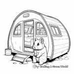 Camper Hamster Habitat Coloring Pages 3