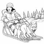 Canadian Inuit Sled Dog Coloring Pages 2