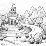 Candyland Game Candy Coloring Pages 1