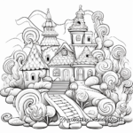 Candyland Game Candy Coloring Pages 2